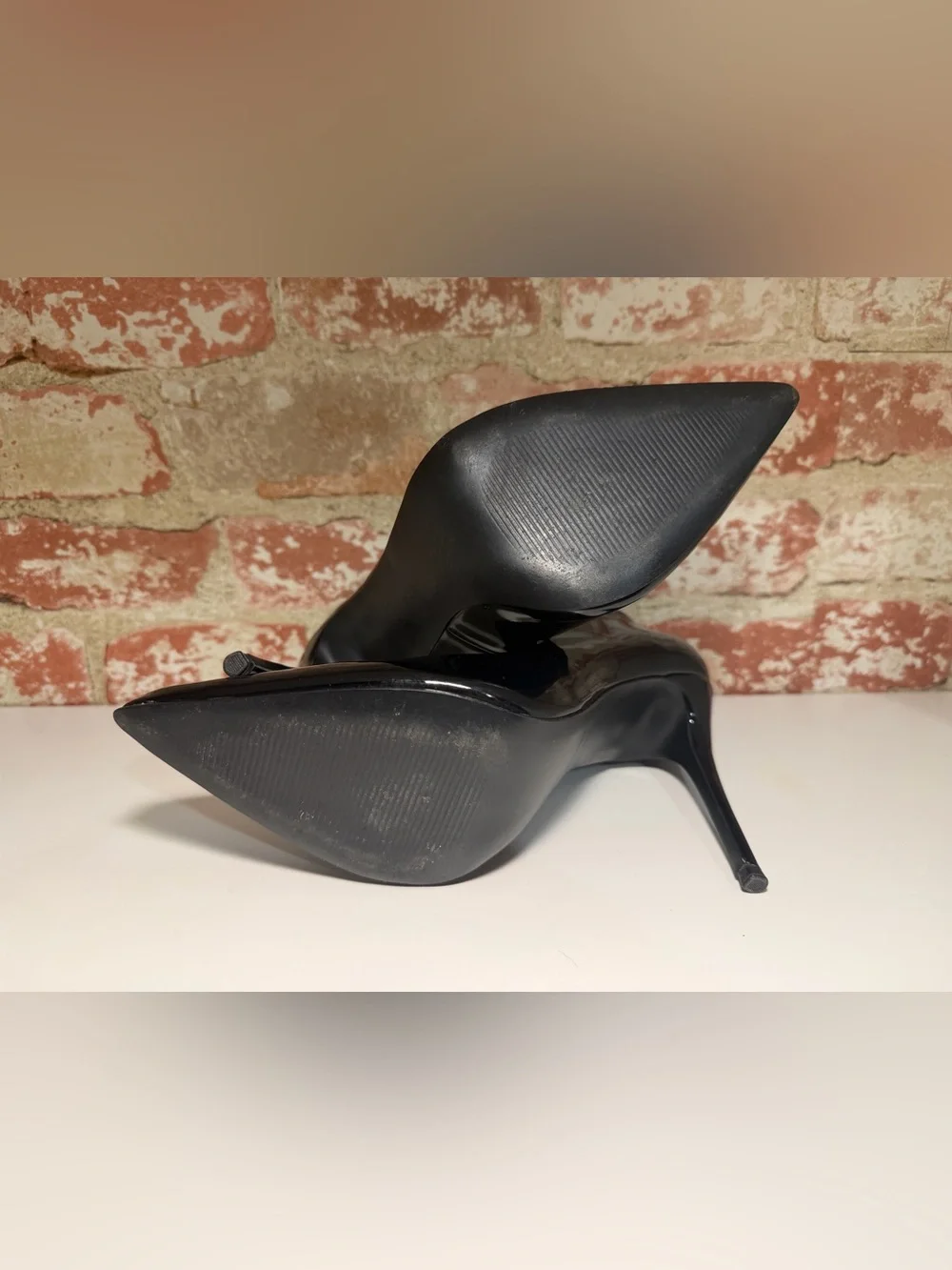 Steve Madden Daisie Black Patent Pointy Stiletto Heels